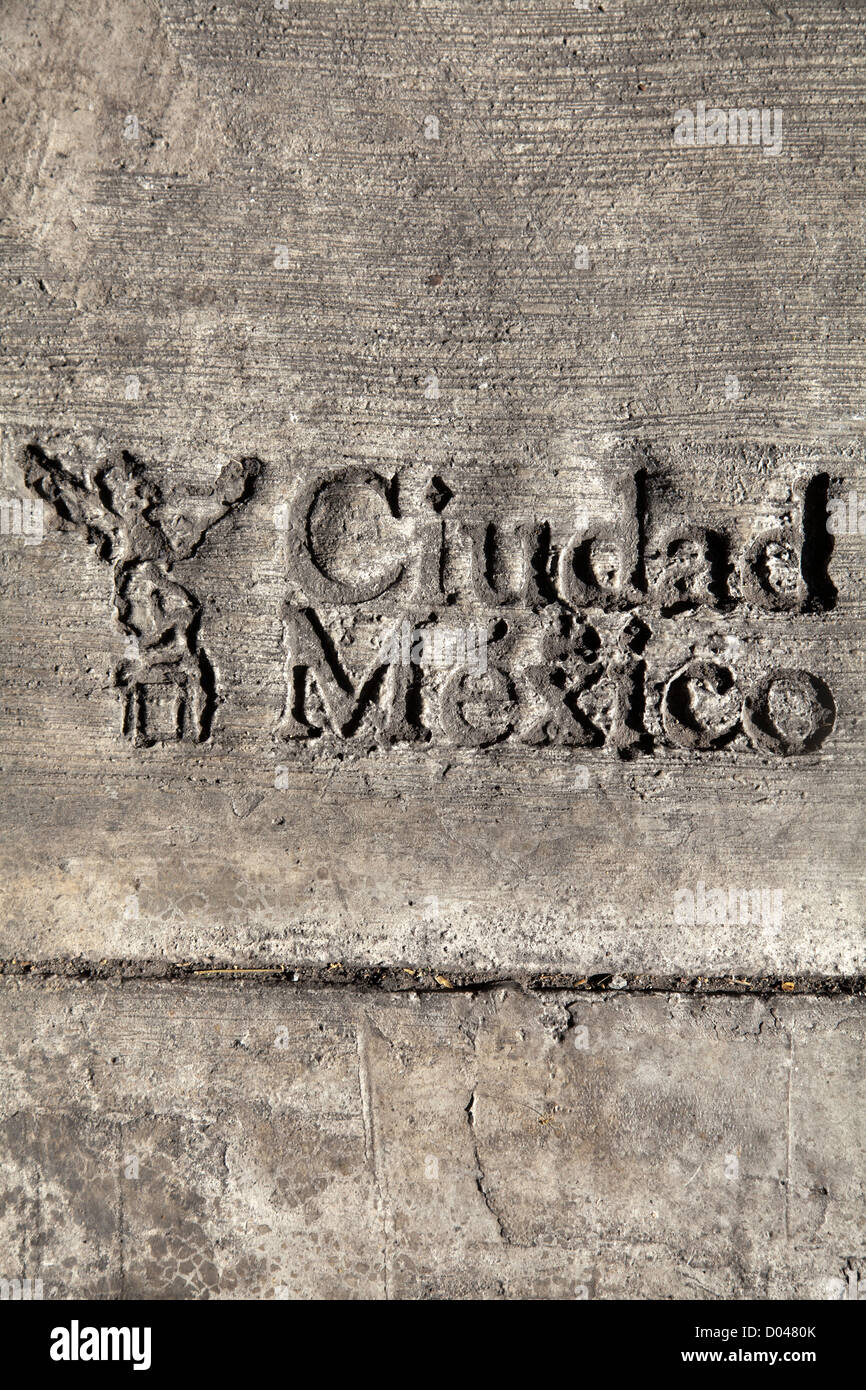 Impression of Ciudad Mexico on Condesa Pavements - Mexico City Stock Photo