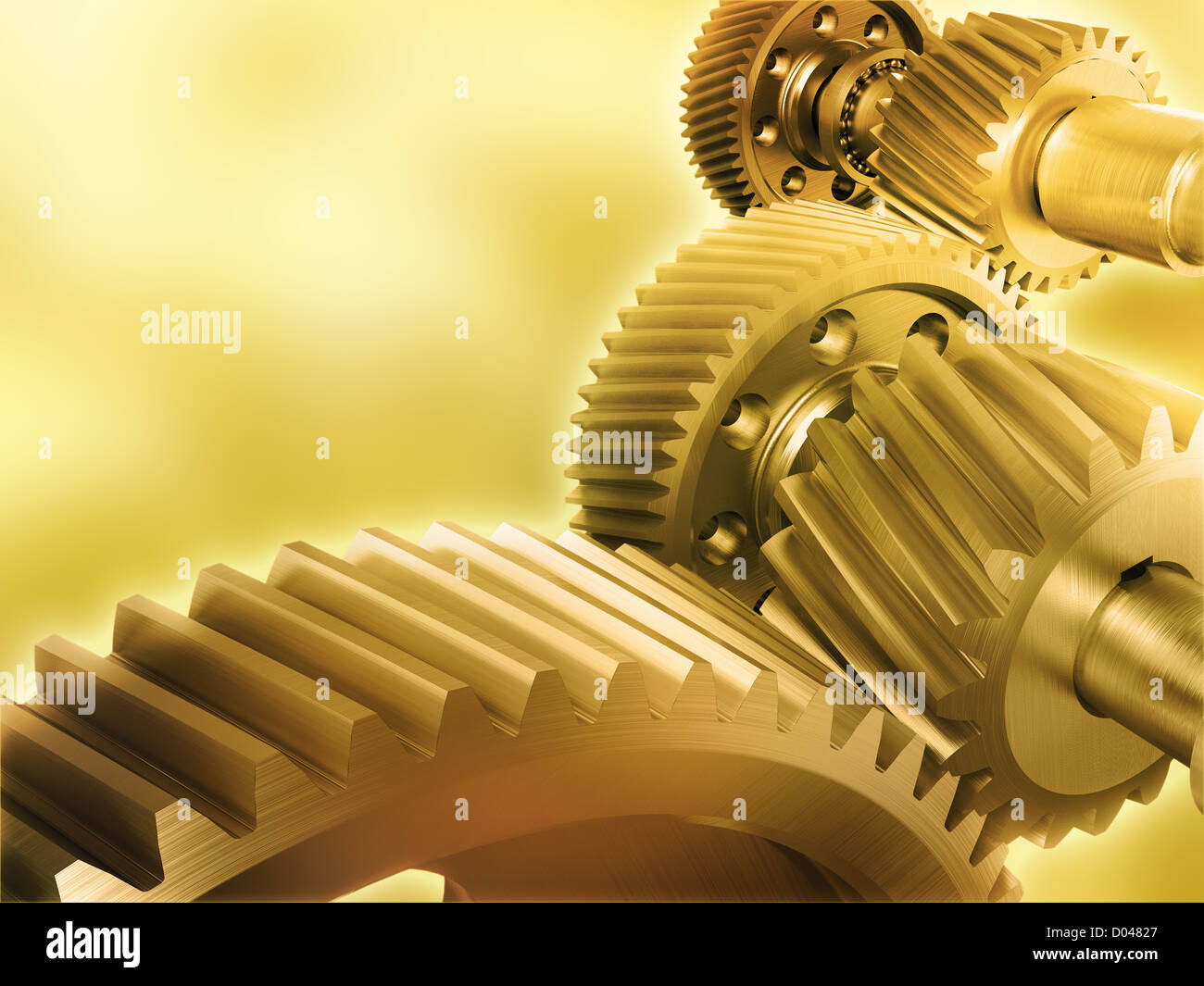Abstract gears and cogs background industrial background illustration