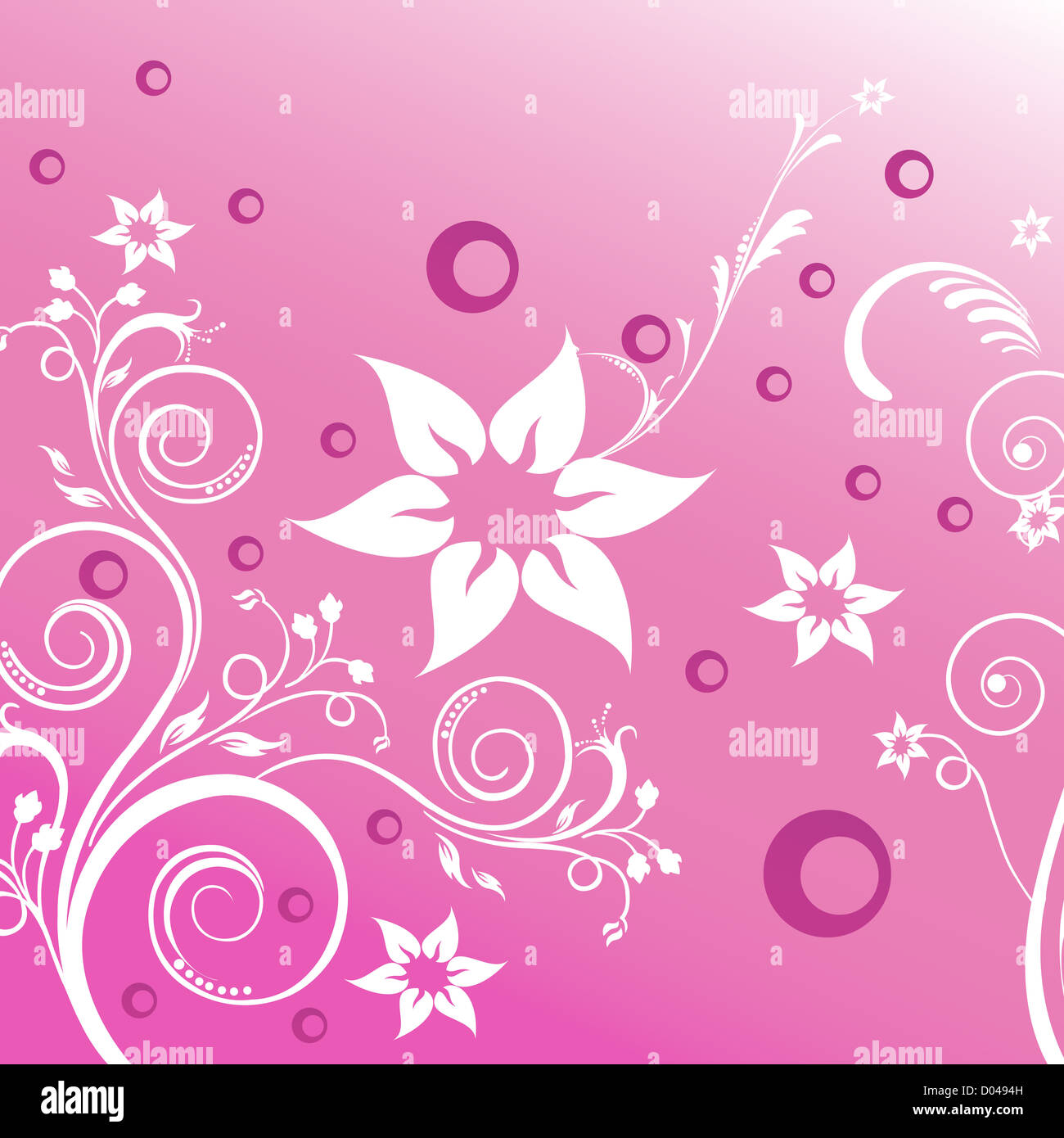 illustration of floral background on abstract background Stock Photo ...