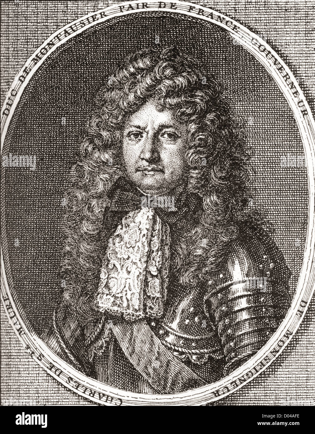 Charles de Sainte-Maure, duc de Montausier, 1610 – 1690. French soldier and the governor of the dauphin, Louis le Grand Dauphin. Stock Photo