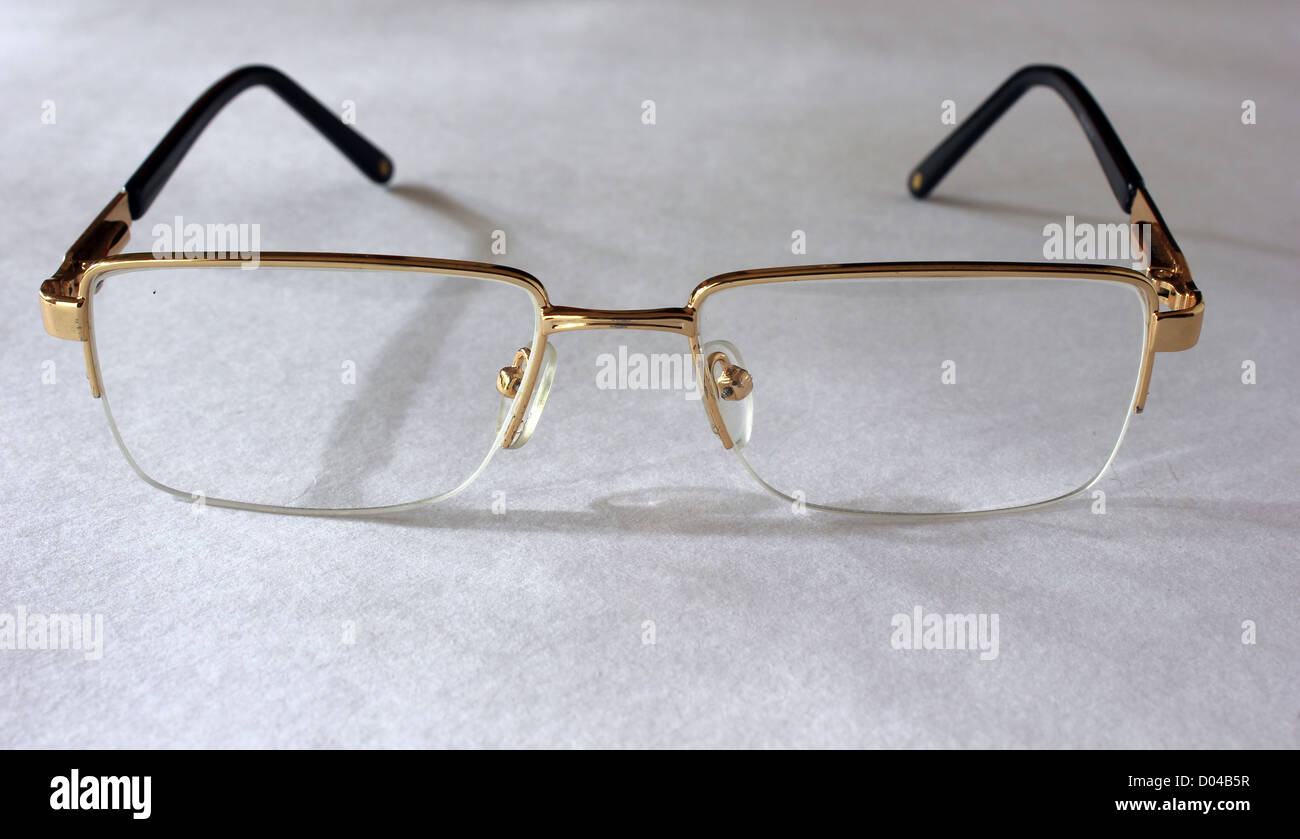 A pair of reading glasses Stock Photo