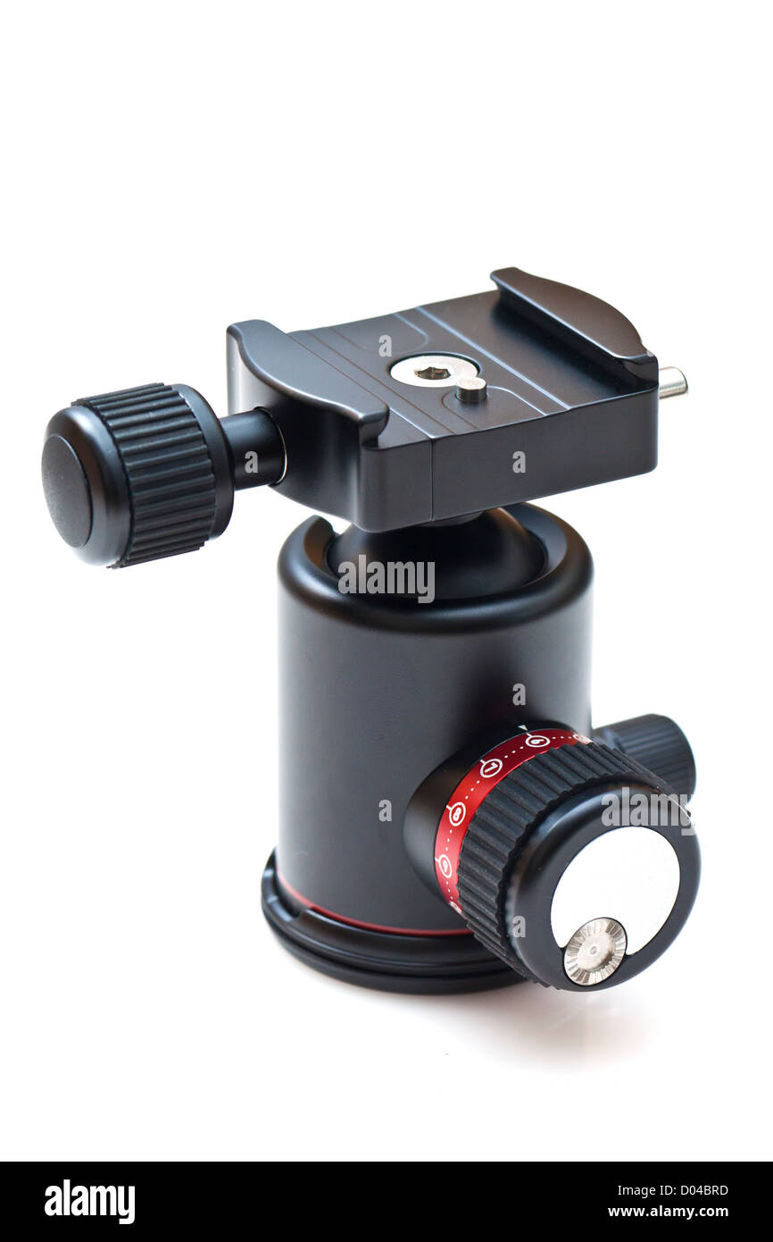 Professional tripod head isolated on white Stock Photo Alamy