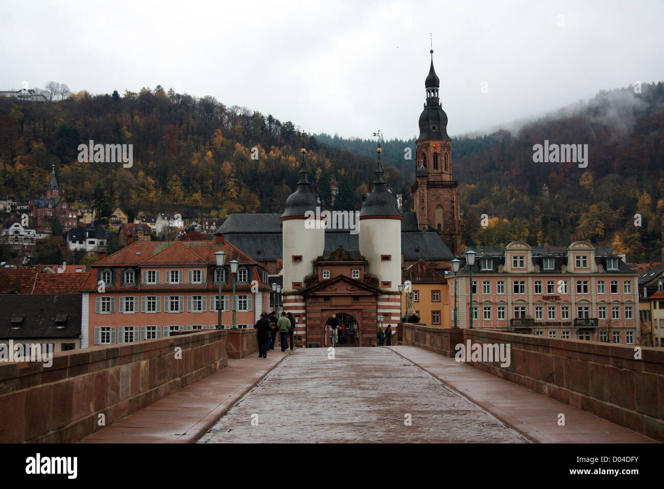 Heidelberg bridge in Germany Stock Photo