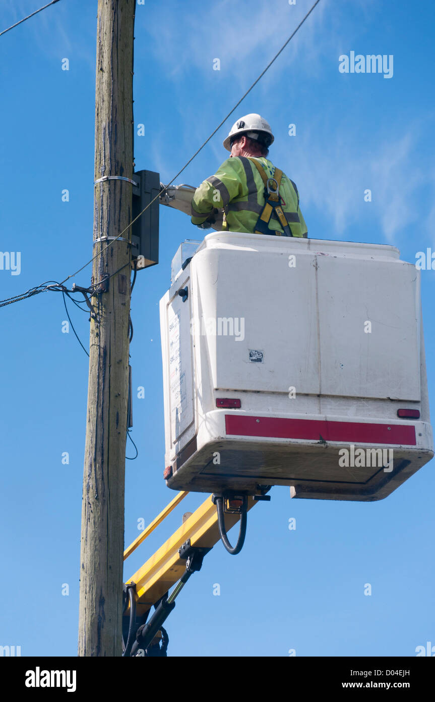 Street Light Maintenance Stock Photos & Street Light Maintenance Stock