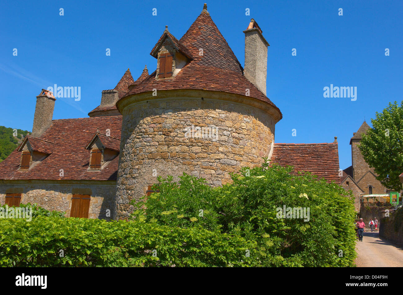 Autoire,labelled Les Plus Beaux Villages de France, The Most Beautiful Villages of France, Midi-Pyrenees Region, Lot Department Stock Photo