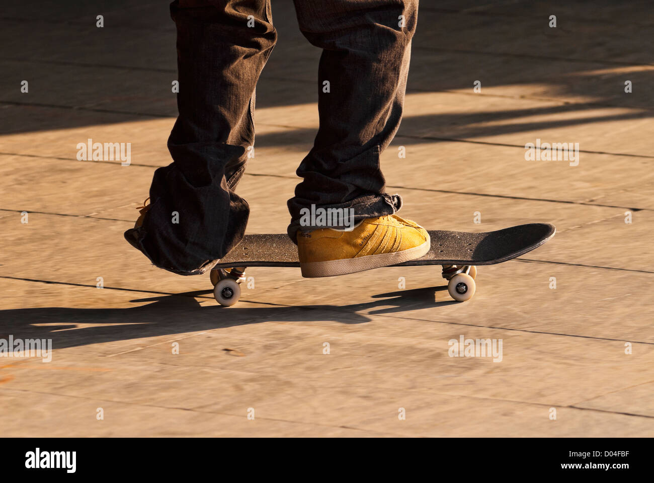 Skateboarder, South Bank, London, Britain. Stock Photo