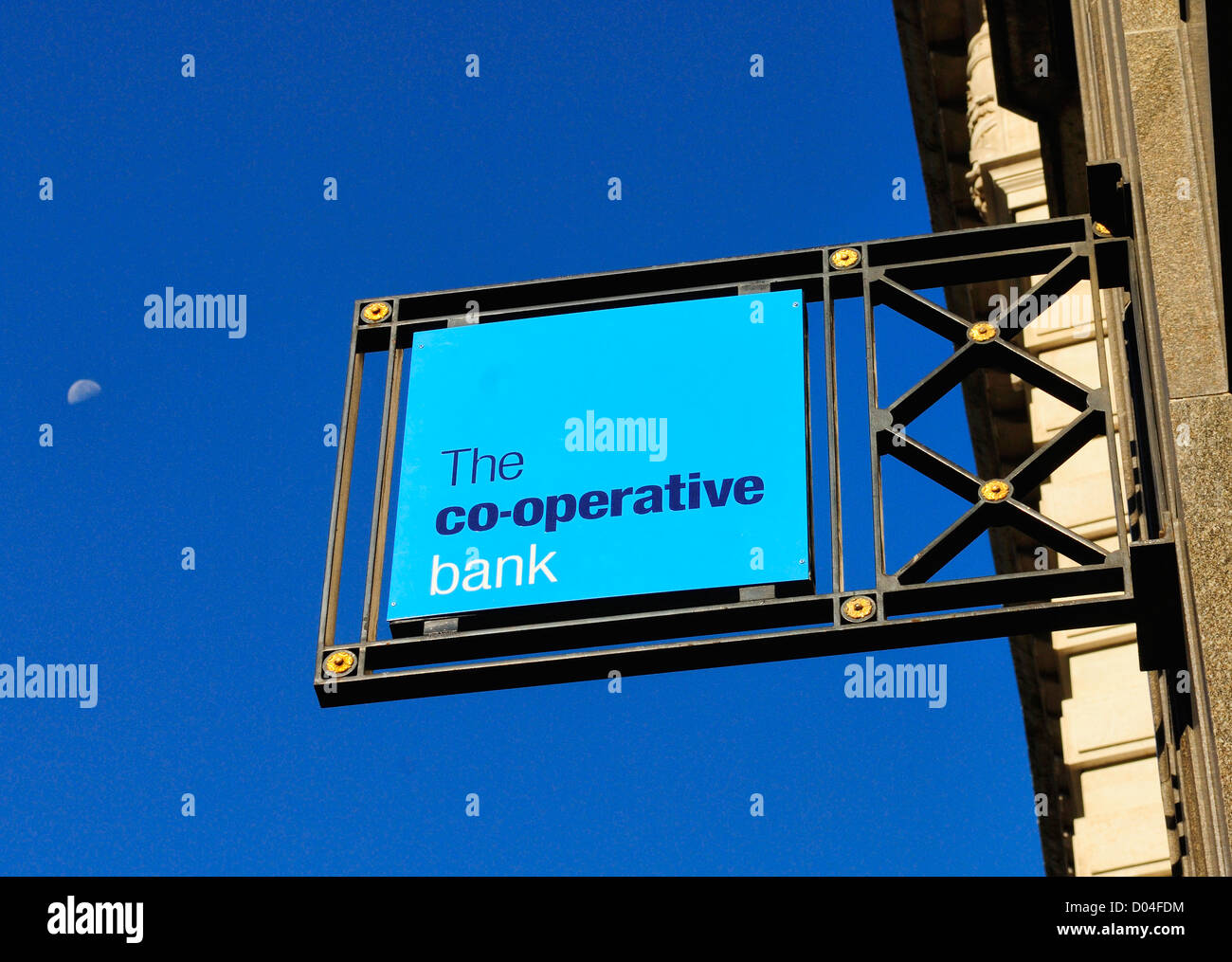 The Co-Operative Bank Sign. Stock Photo