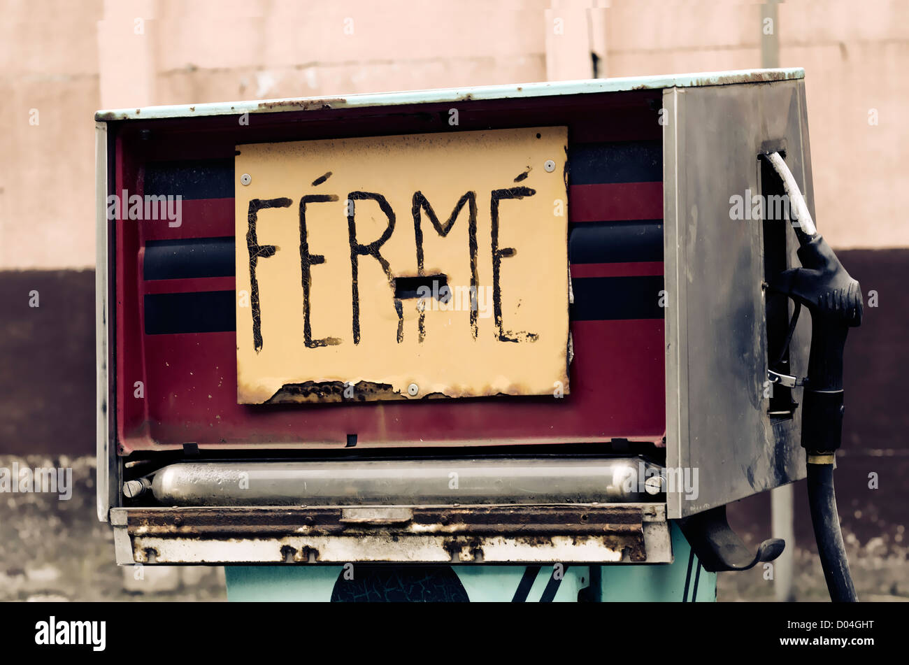 a fuel pump out of service Stock Photo Alamy