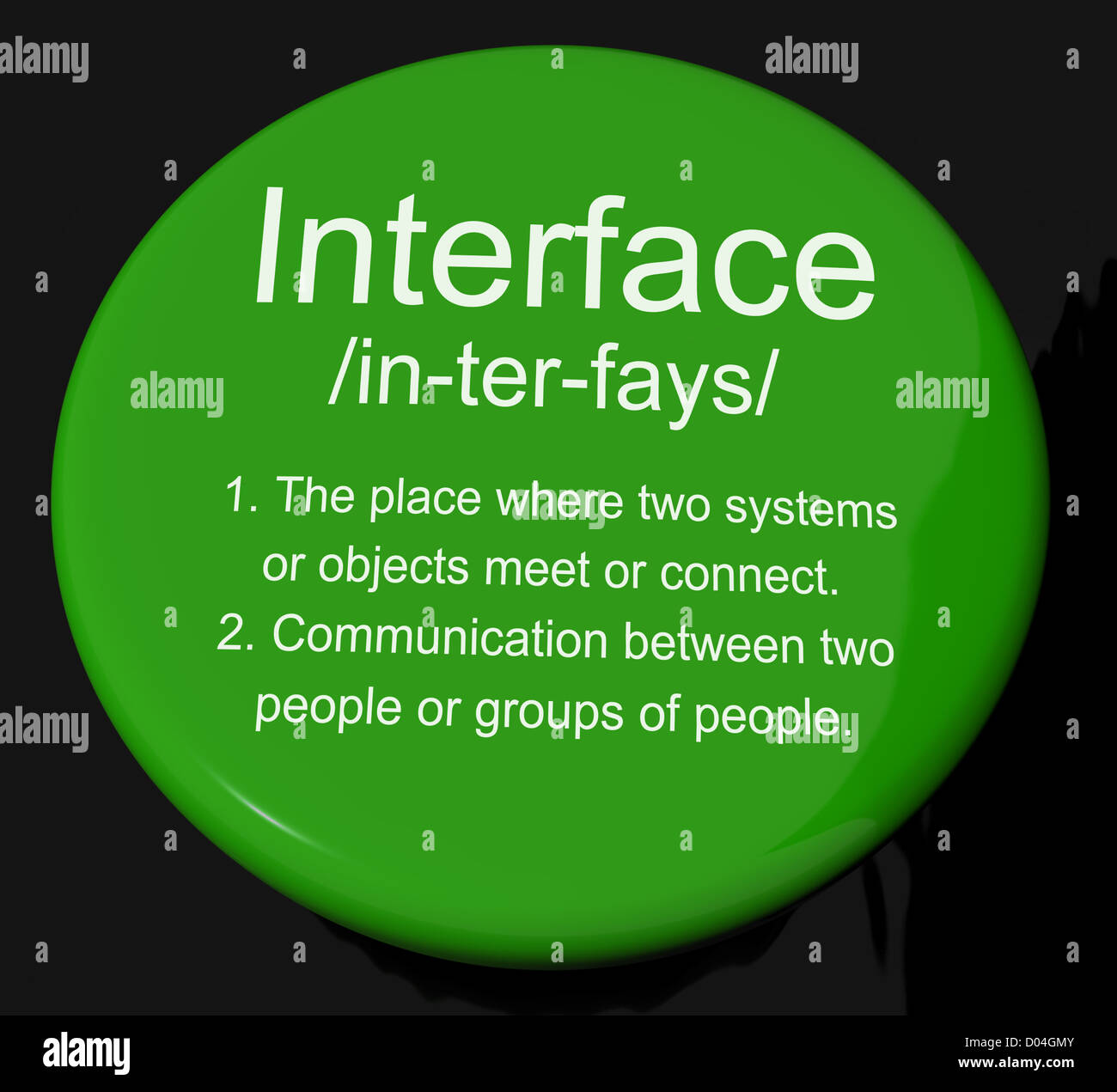 Interface Definition Button Shows Control Connection And Interfacing