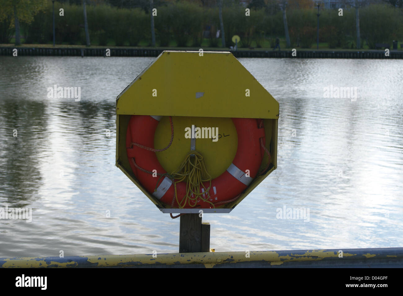 Safety ring in it's container Stock Photo Alamy