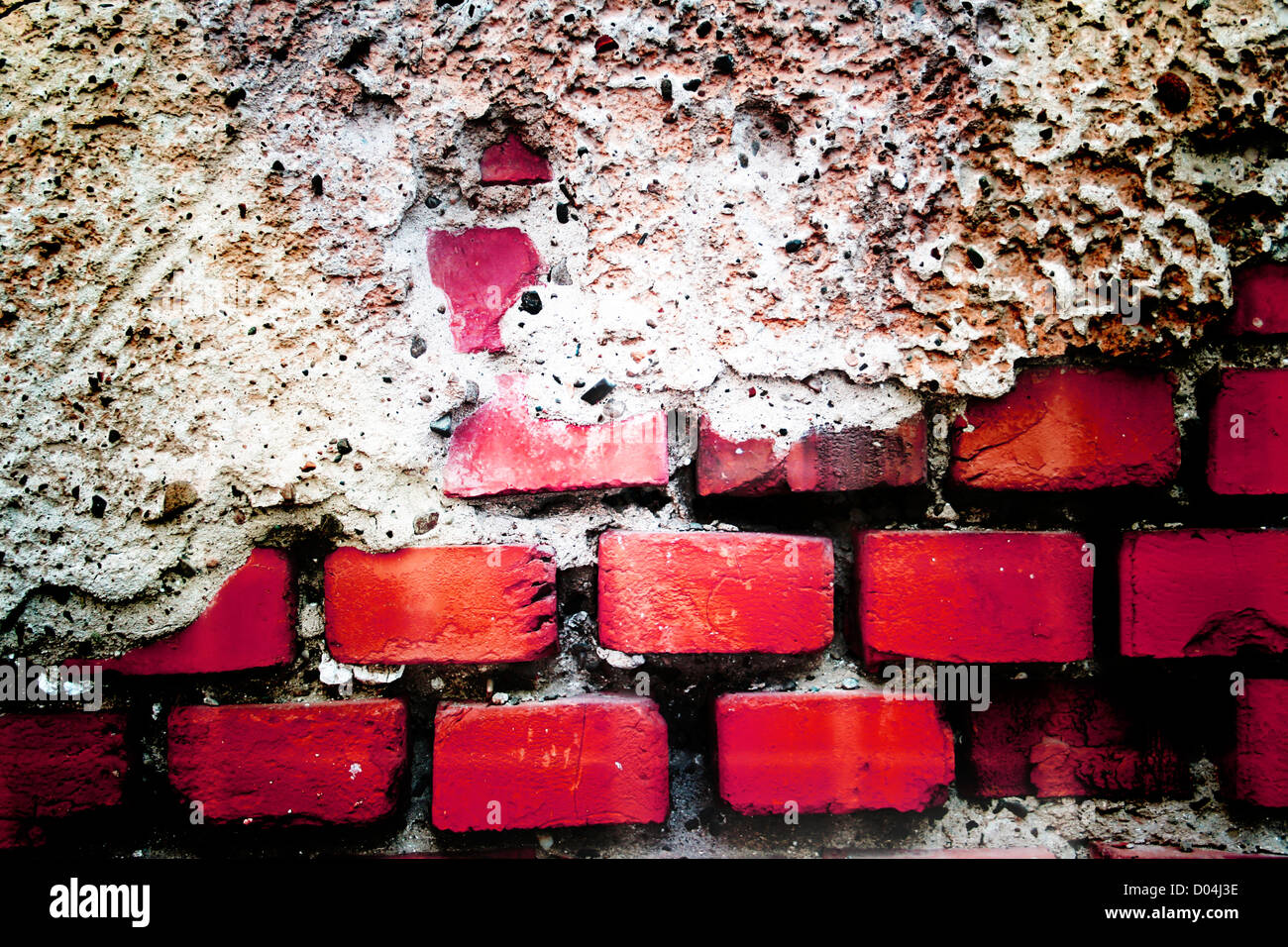 Old red brick wall background Stock Photo - Alamy
