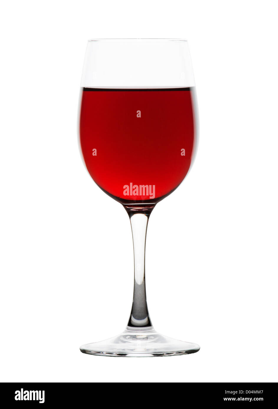 Glass of red wine. Stock Photo