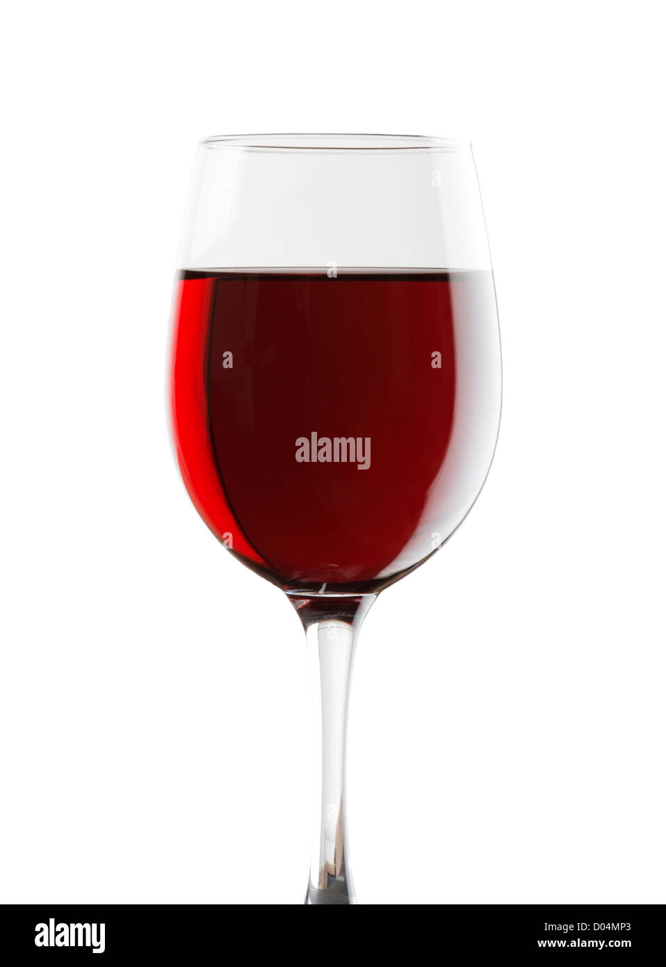 Glass of red wine. Stock Photo