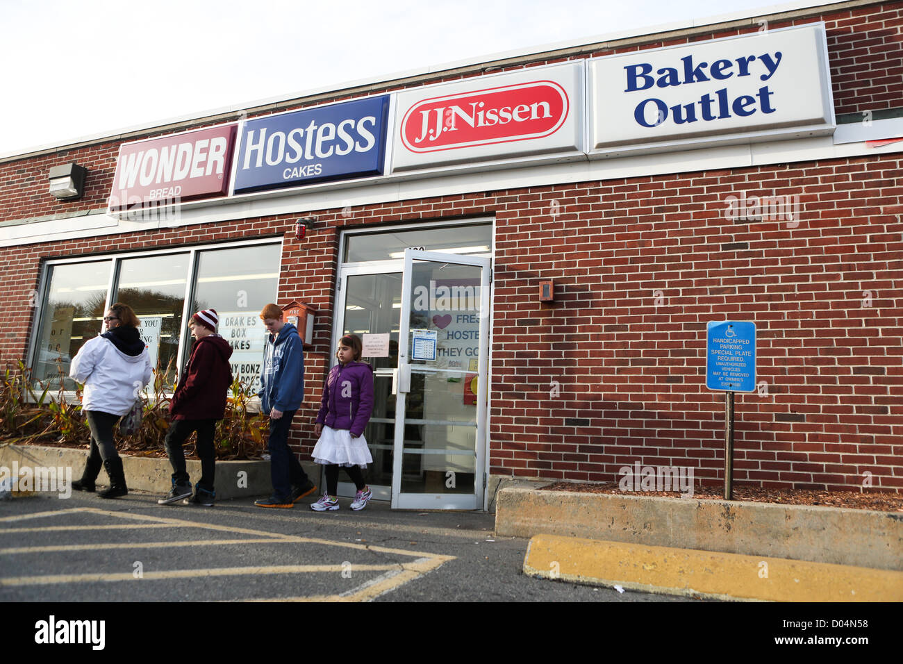 Nov. 16, 2012 Malden, Massachusetts, U.S Shoppers exit the Wonder