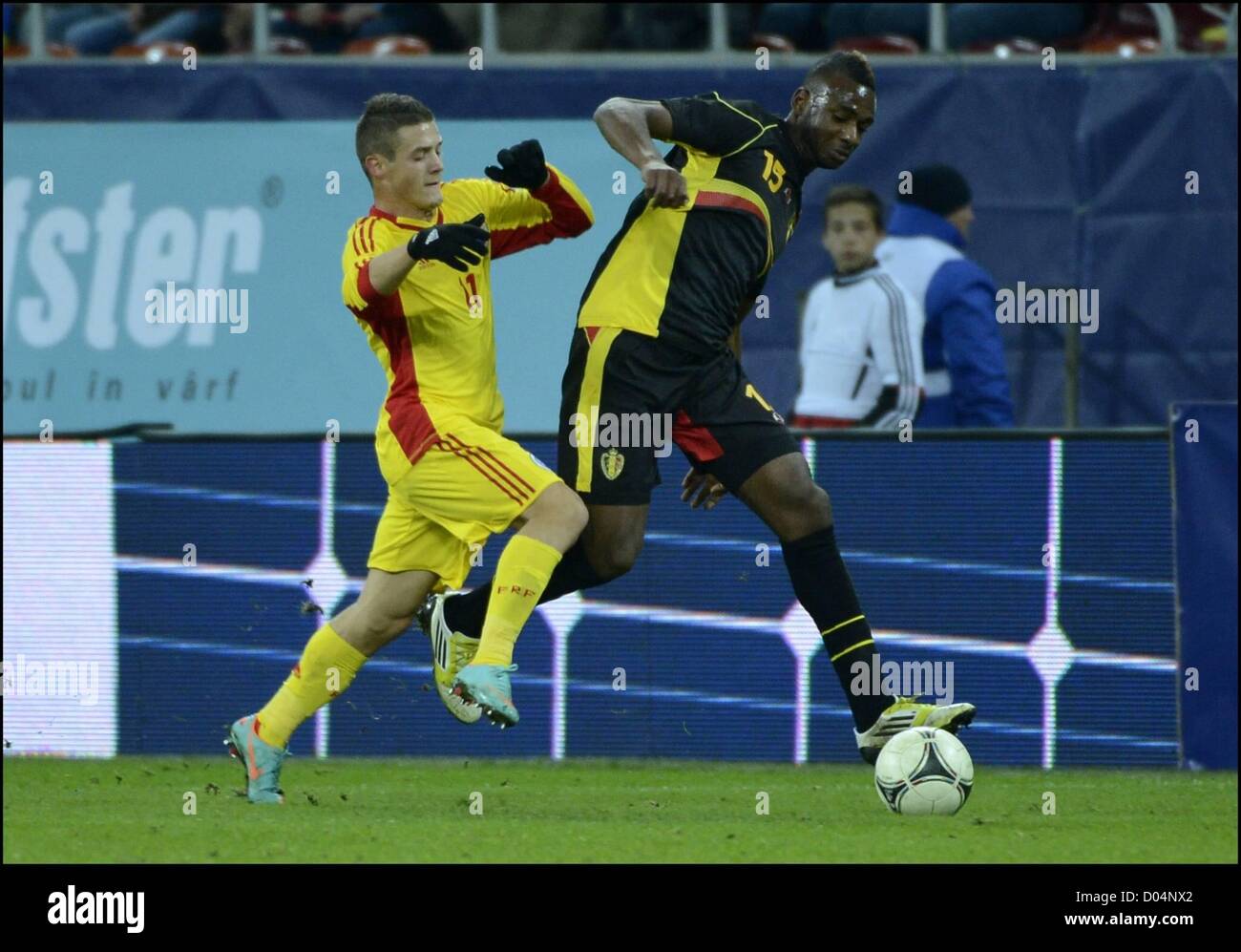 14.11.2012. Bucharest, Romania. International football fiendly. Romania versus Belgium.   ILOMBE Mboyo BEL Stock Photo