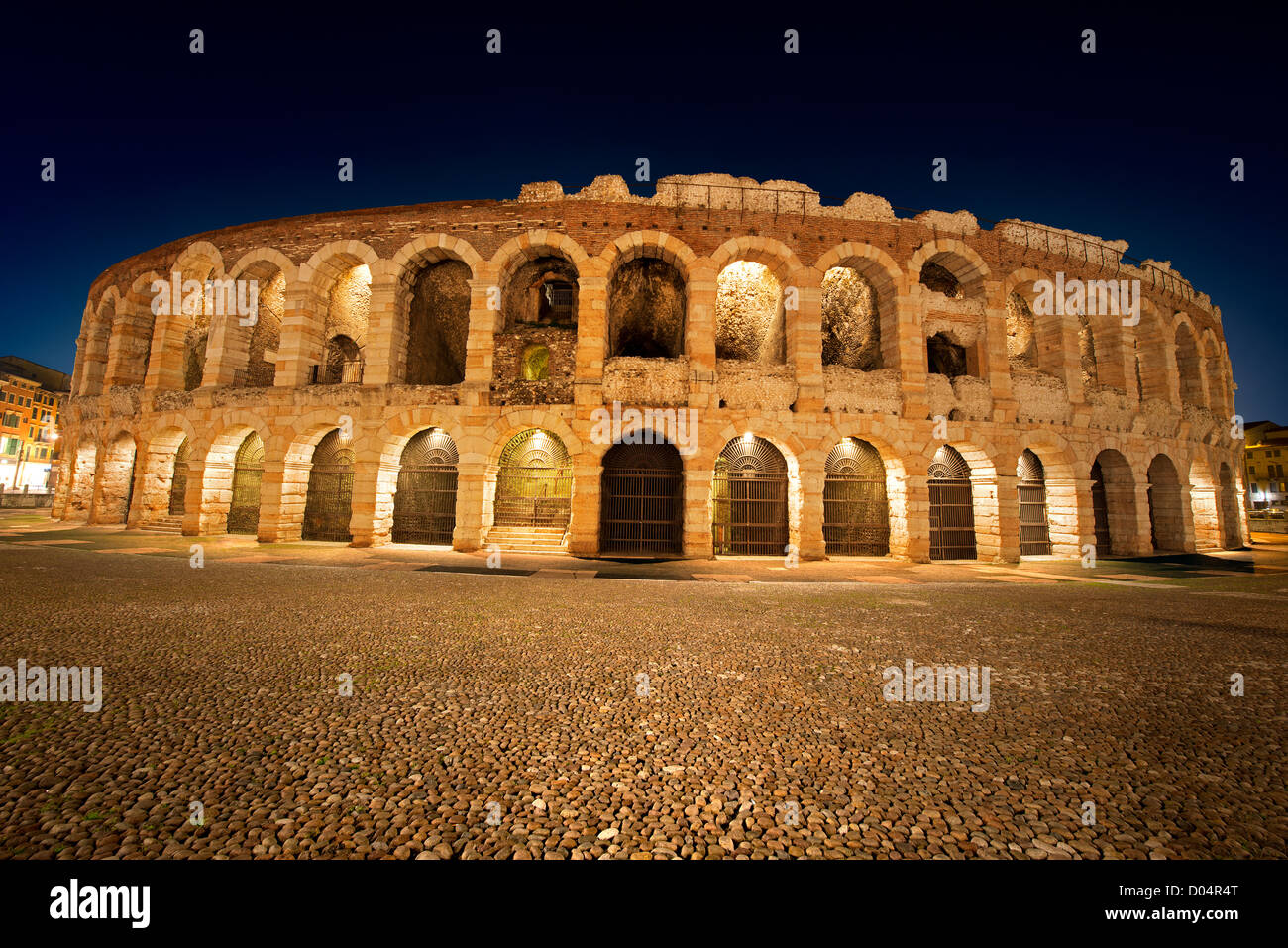 Arena di Verona by Night - Italy Stock Photo - Alamy