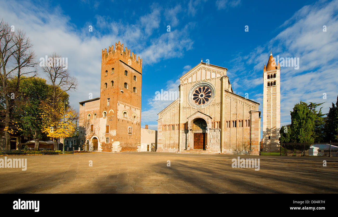 Basilica of San Zeno Verona Italy Stock Photo Alamy