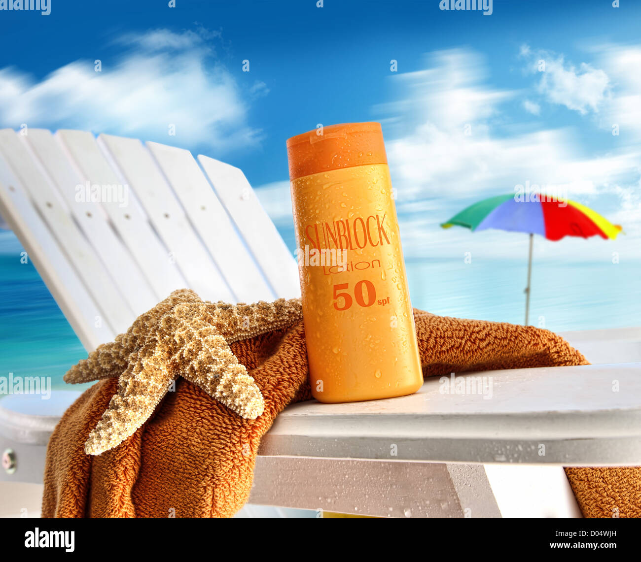Suntan Lotion On Chair At The Beach Stock Photo Alamy Suntan Lotion On Chair At The Beach Stock Photo Alamy