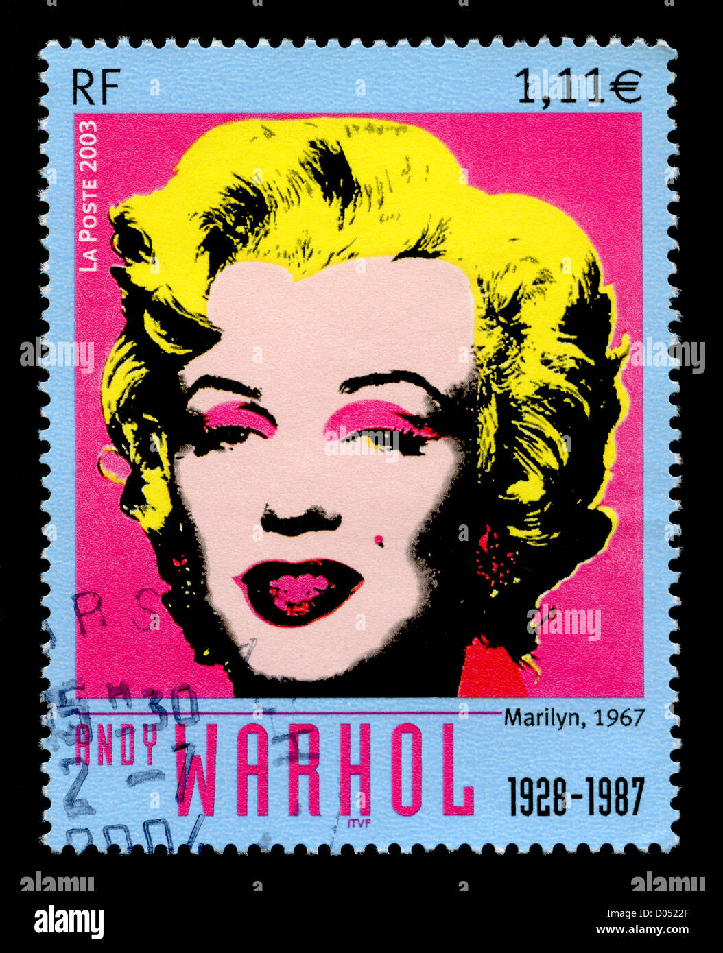 Andy Warhol, 6 U.S. Postage Stamps