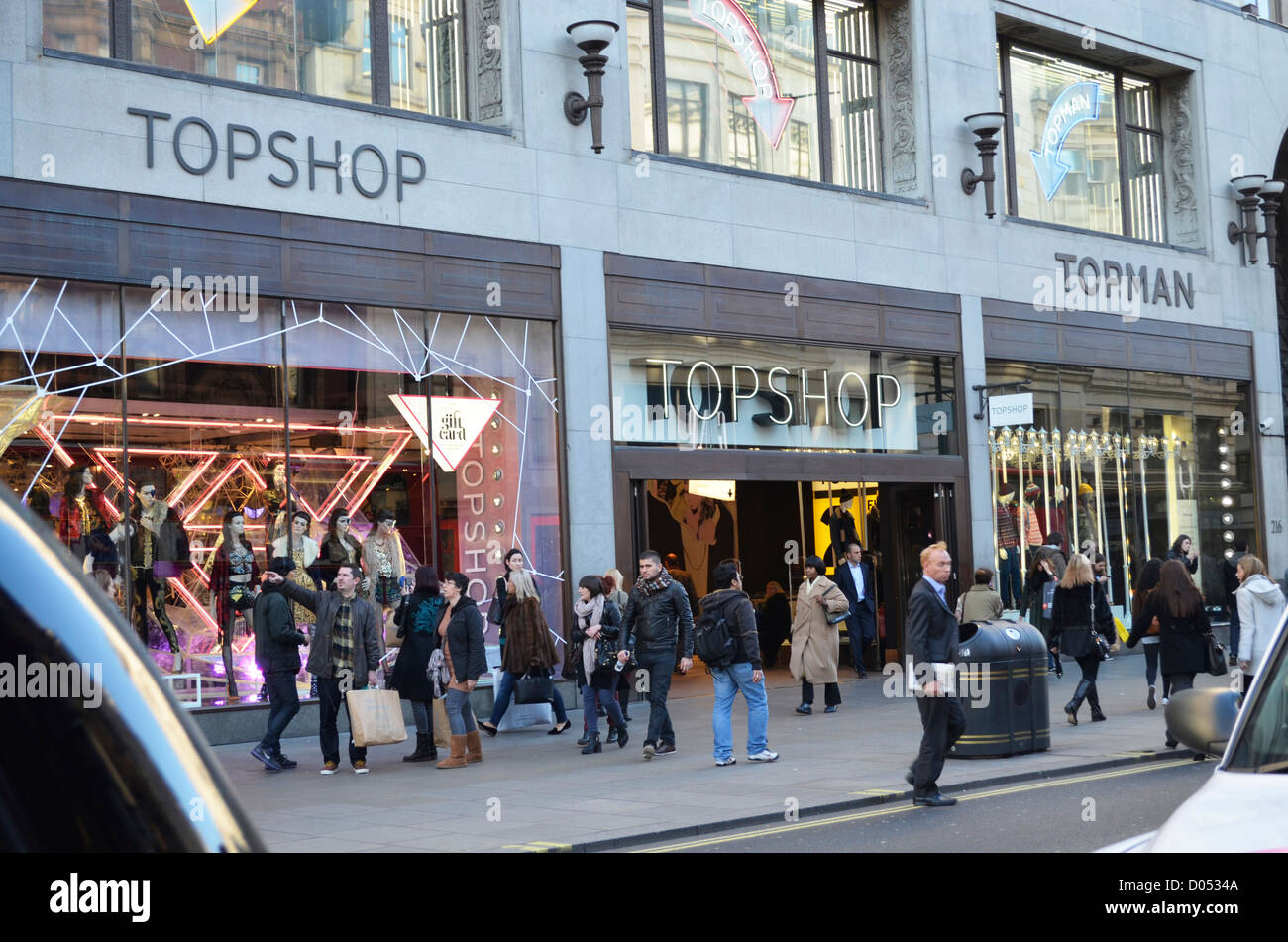 Topshop Oxford street Stock Photo - Alamy