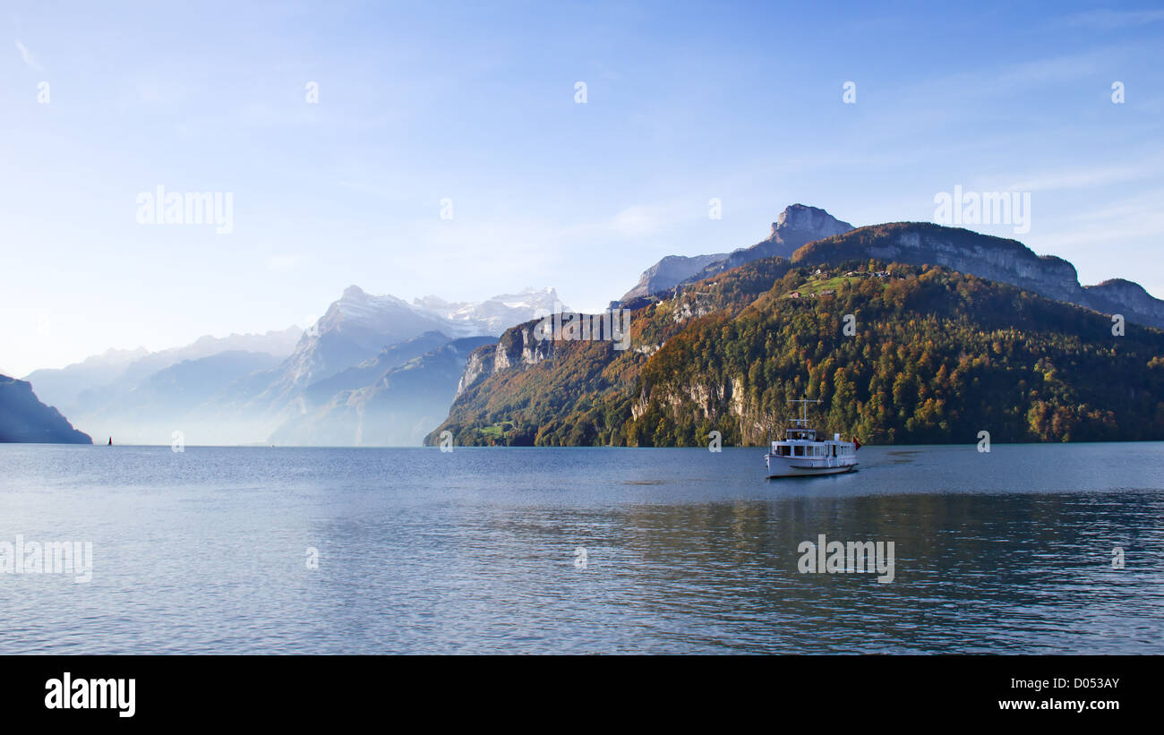 Autumn (indian summer) in swiss alps Stock Photo - Alamy