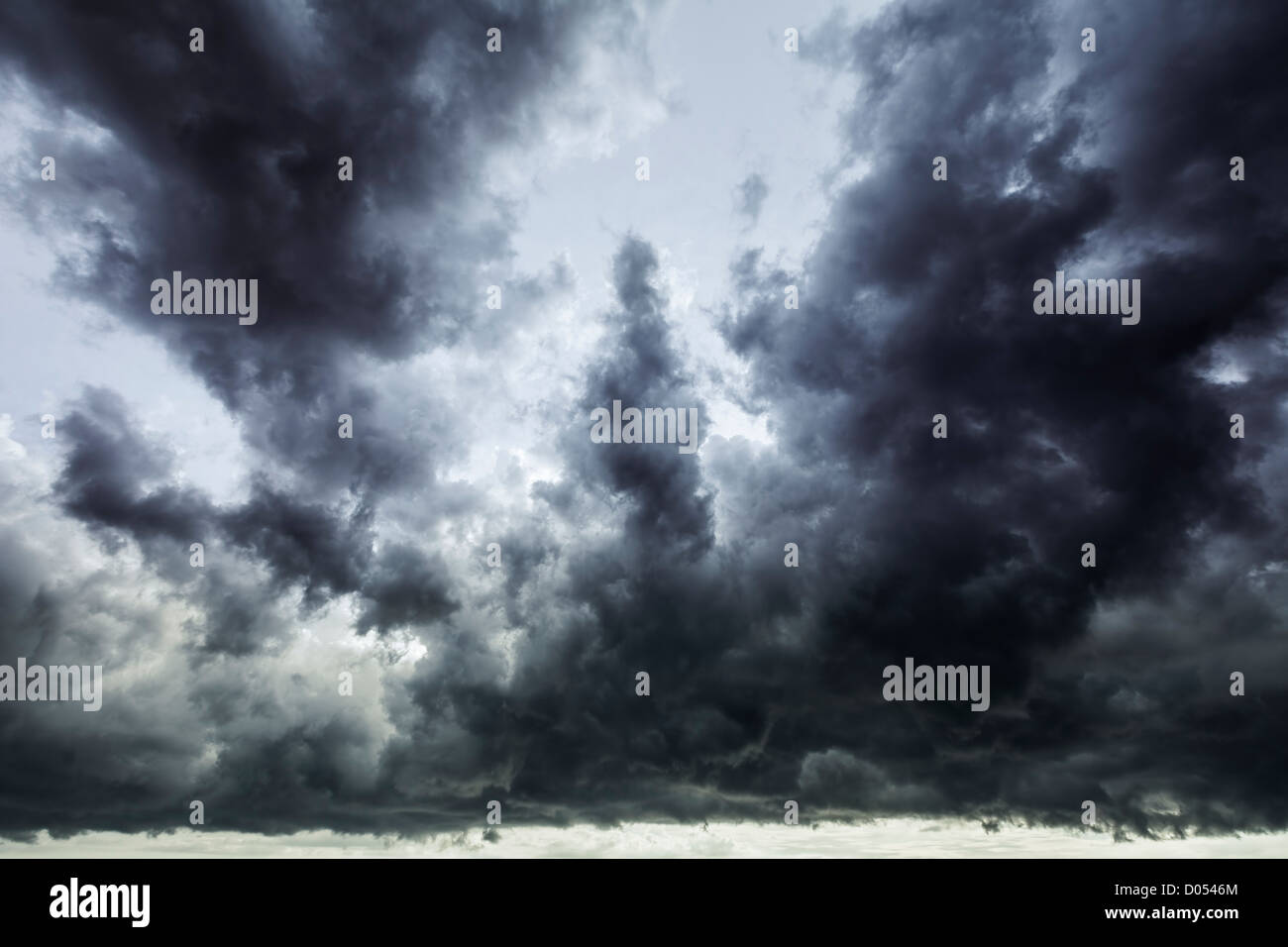 Dark stormy sky Stock Photo