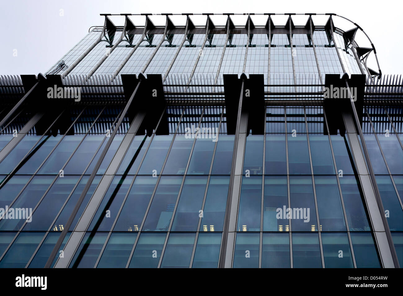 A modern glass building in City district, London Stock Photo