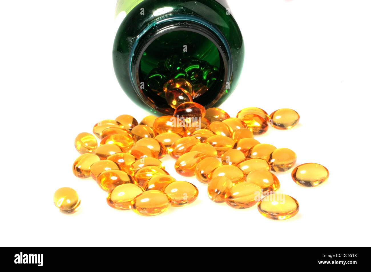 Vitamin E supplements Stock Photo
