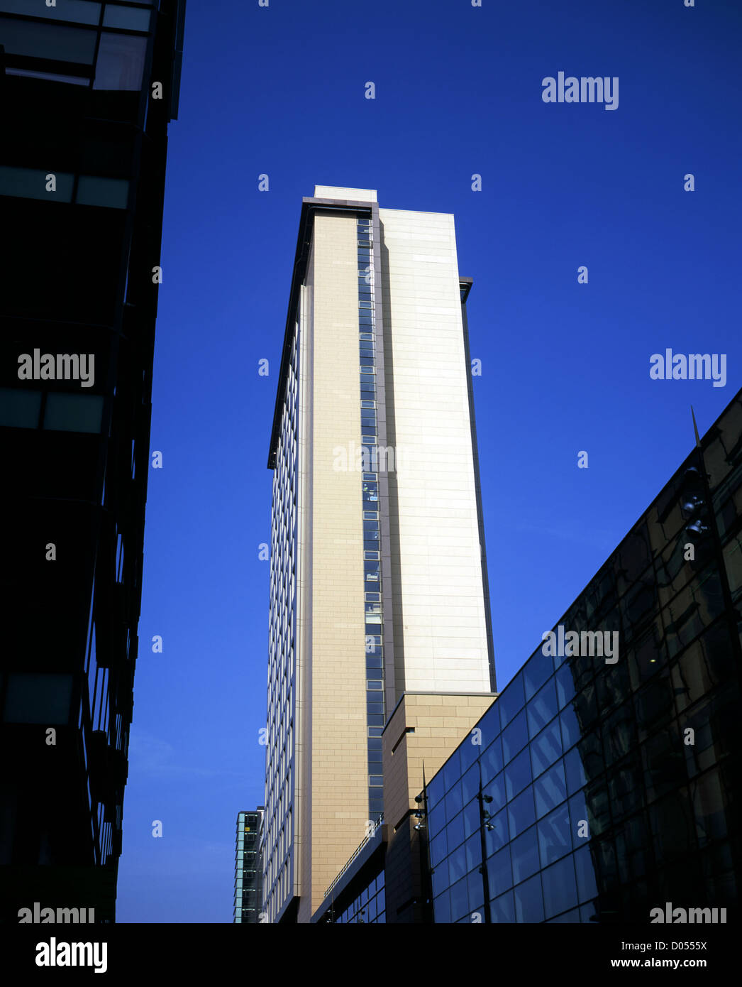 Apartment buildings Salford Quays Salford Greater Manchester England