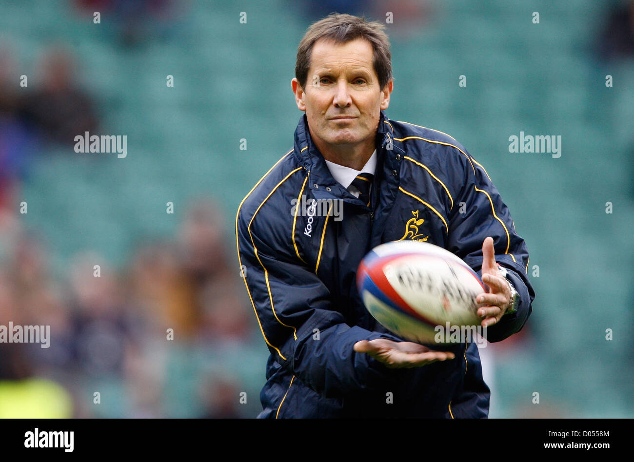 ROBBIE DEANS (HEAD COACH) ENGLAND V AUSTRALIA RU TWICKENHAM MIDDLESEX ...