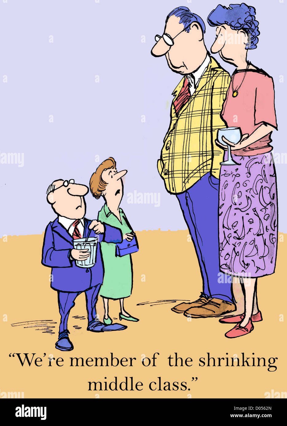 "We're members of the shrinking middle class Stock Photo Alamy