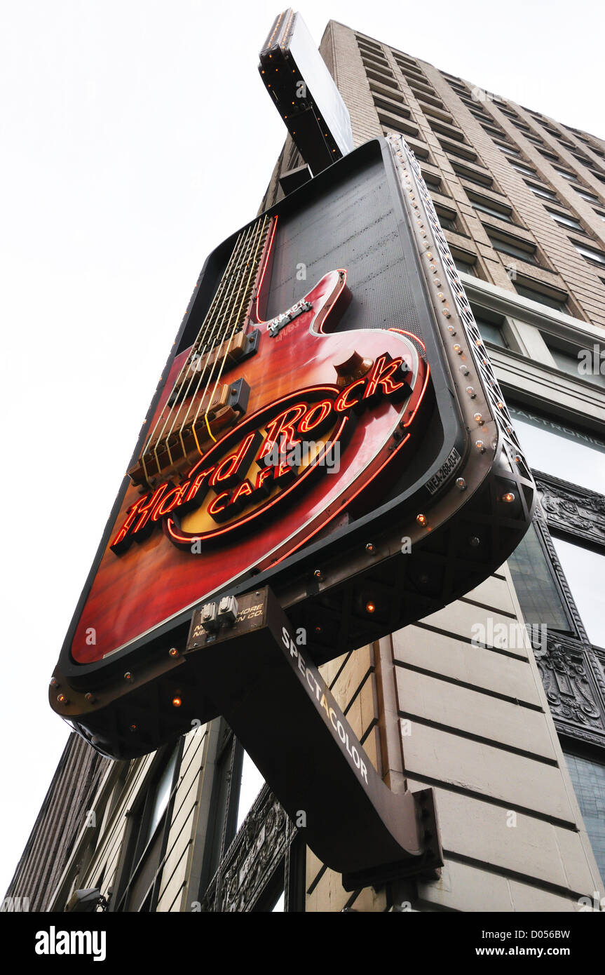 Hard Rock Cafe restaurant, New York, USA Stock Photo - Alamy