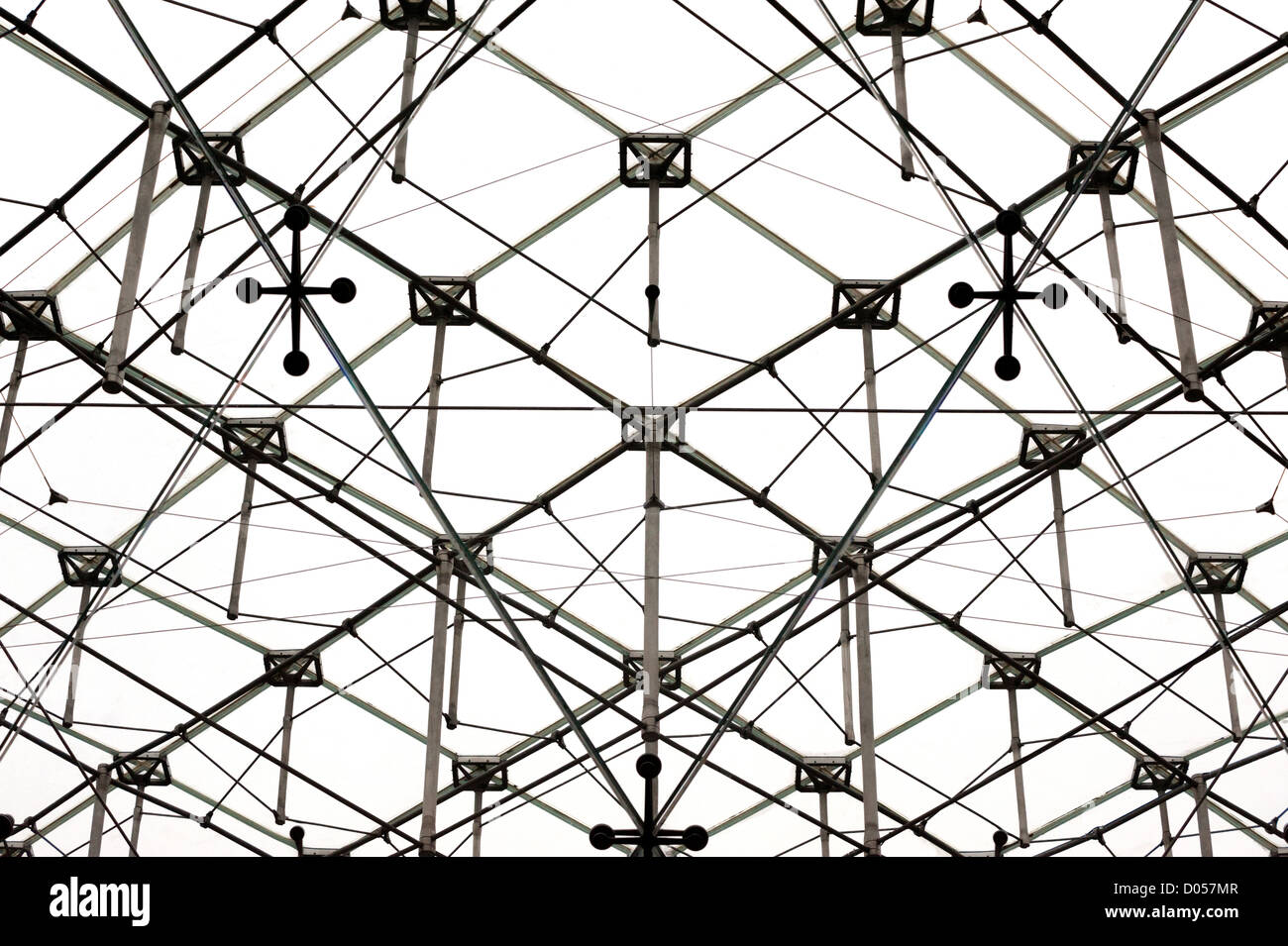 Transparent glass ceiling structure Stock Photo Alamy