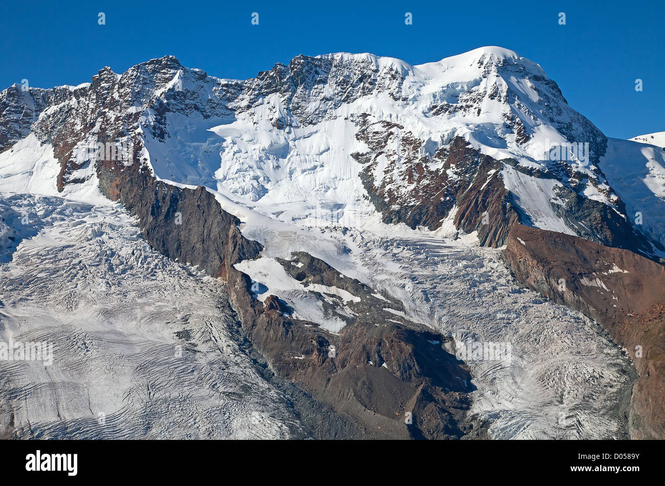 Melting glaciers in the swiss alps Stock Photo - Alamy