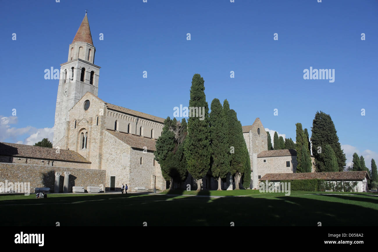 Early christian basilica of Aquileia, Italy Stock Photo