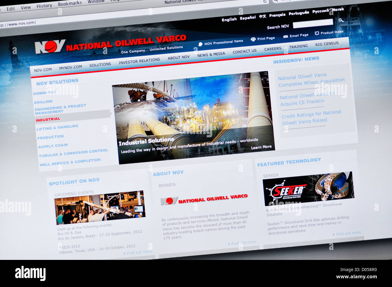 Offshore Rig Nov Rigs National Oilwell Varco website - manufacturer of land-based and ...