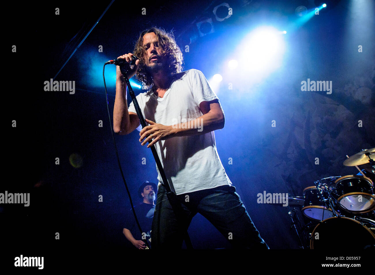 Nov. 16, 2012 - Toronto, Ontario, Canada - Seattle grunge vets Soundgarden touched down at Toronto and the Phoenix Theatre as an intimate warm-up date for their first studio CD in 16 years, 'King Animal', which came out Nov. 13. In picture: CHRIS CORNELL, KIM THAYIL (Credit Image: © Igor Vidyashev/ZUMAPRESS.com) Stock Photo