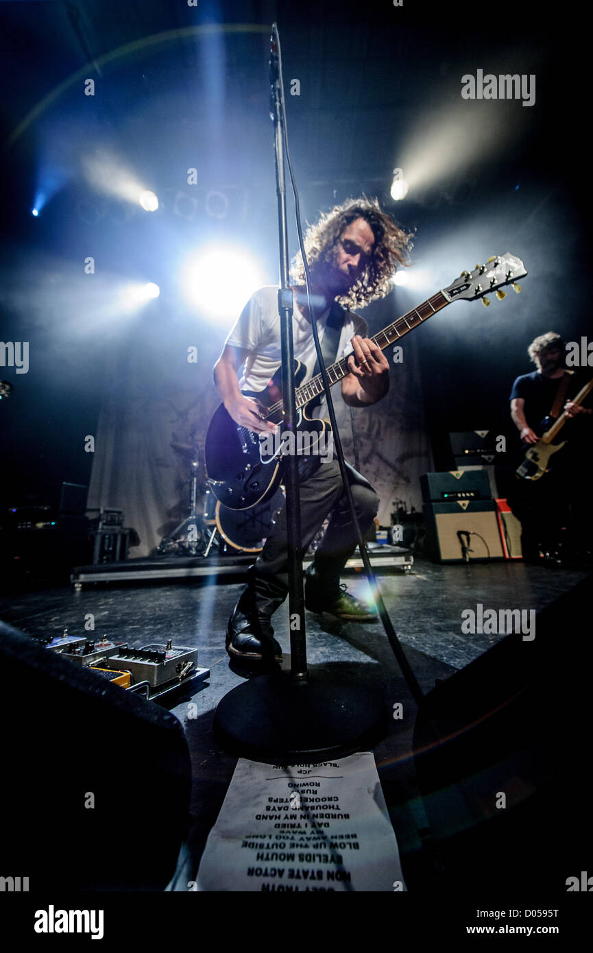 Nov. 16, 2012 - Toronto, Ontario, Canada - Seattle grunge vets Soundgarden touched down at Toronto and the Phoenix Theatre as an intimate warm-up date for their first studio CD in 16 years, 'King Animal', which came out Nov. 13. In picture: CHRIS CORNELL, BEN SHEPHERD (Credit Image: © Igor Vidyashev/ZUMAPRESS.com) Stock Photo