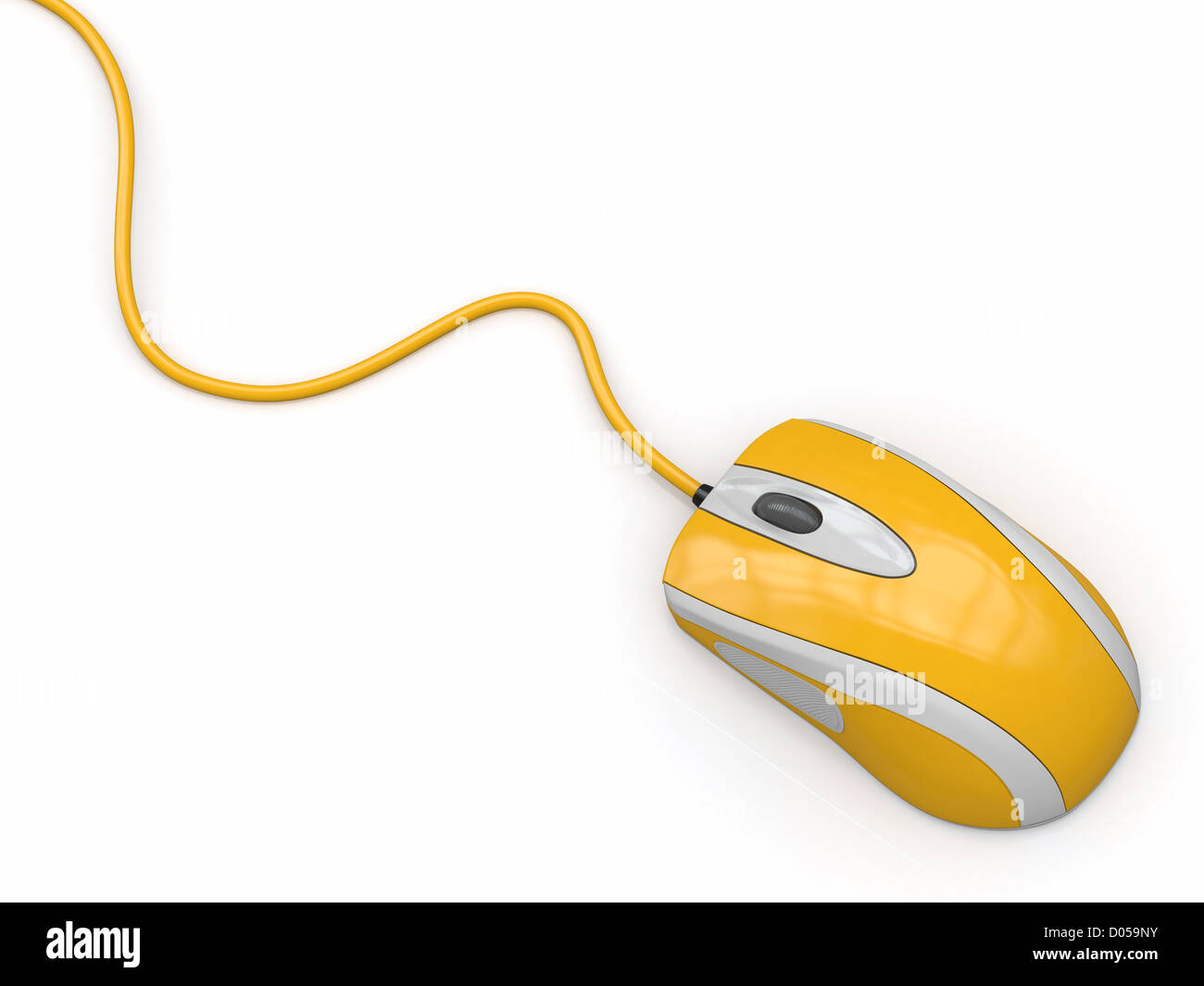 Computer optical mouse on white background. 3d Stock Photo - Alamy