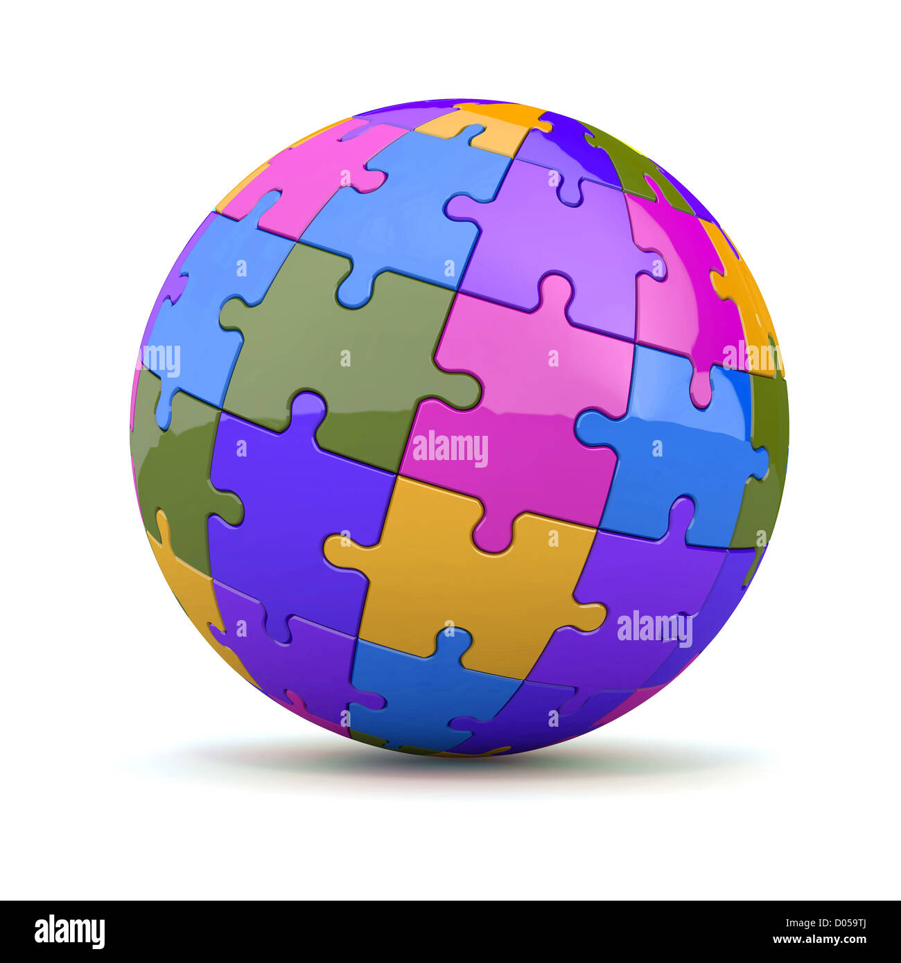 Globe jigsaw puzzle 3d background hi-res stock photography and images -  Page 2 - Alamy