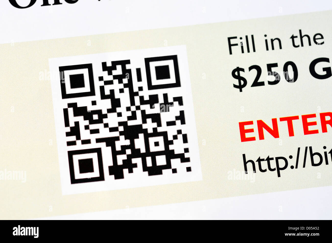 Qr quick response code stock photo alamy