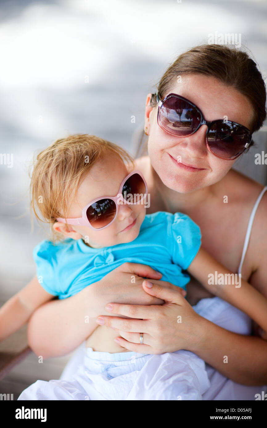Mother and daughter portrait Stock Photo - Alamy