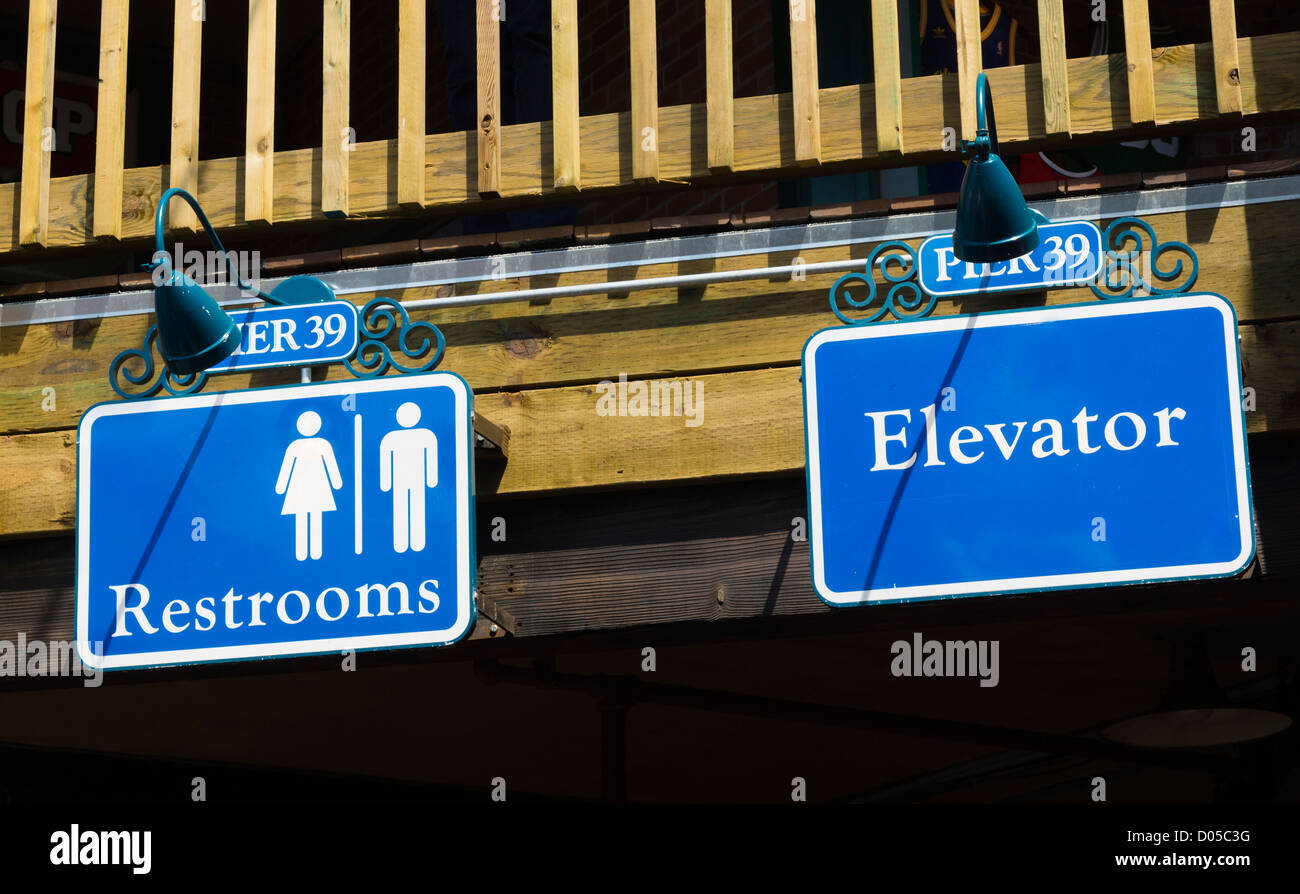 San Francisco Fisherman's Wharf, Pier 39. American English