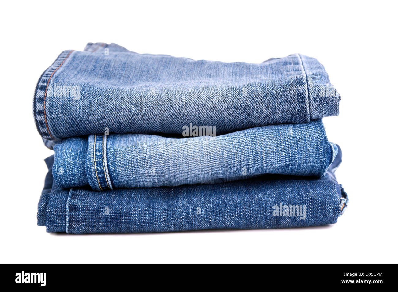 Denim jeans folded hi-res stock photography and images - Alamy