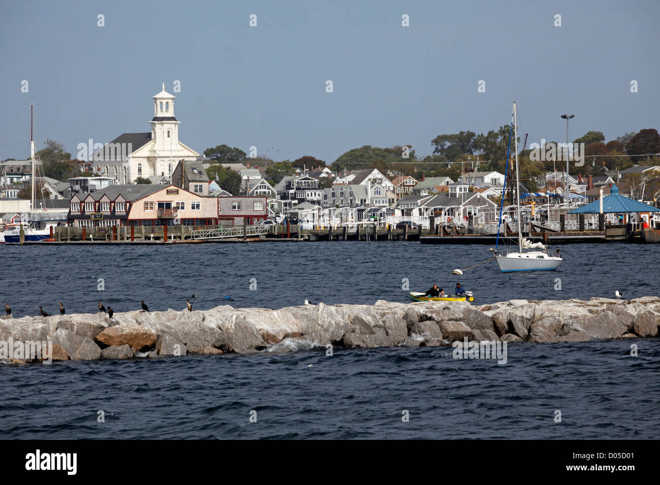 Provincetown Harbour and the Pilgrims Monument, Provincetown, Cape Cod