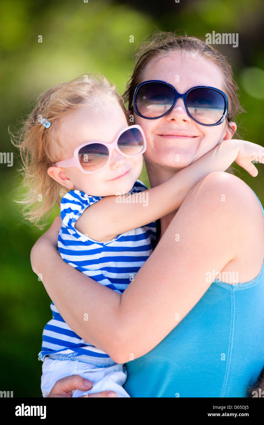 Mother and daughter portrait Stock Photo - Alamy