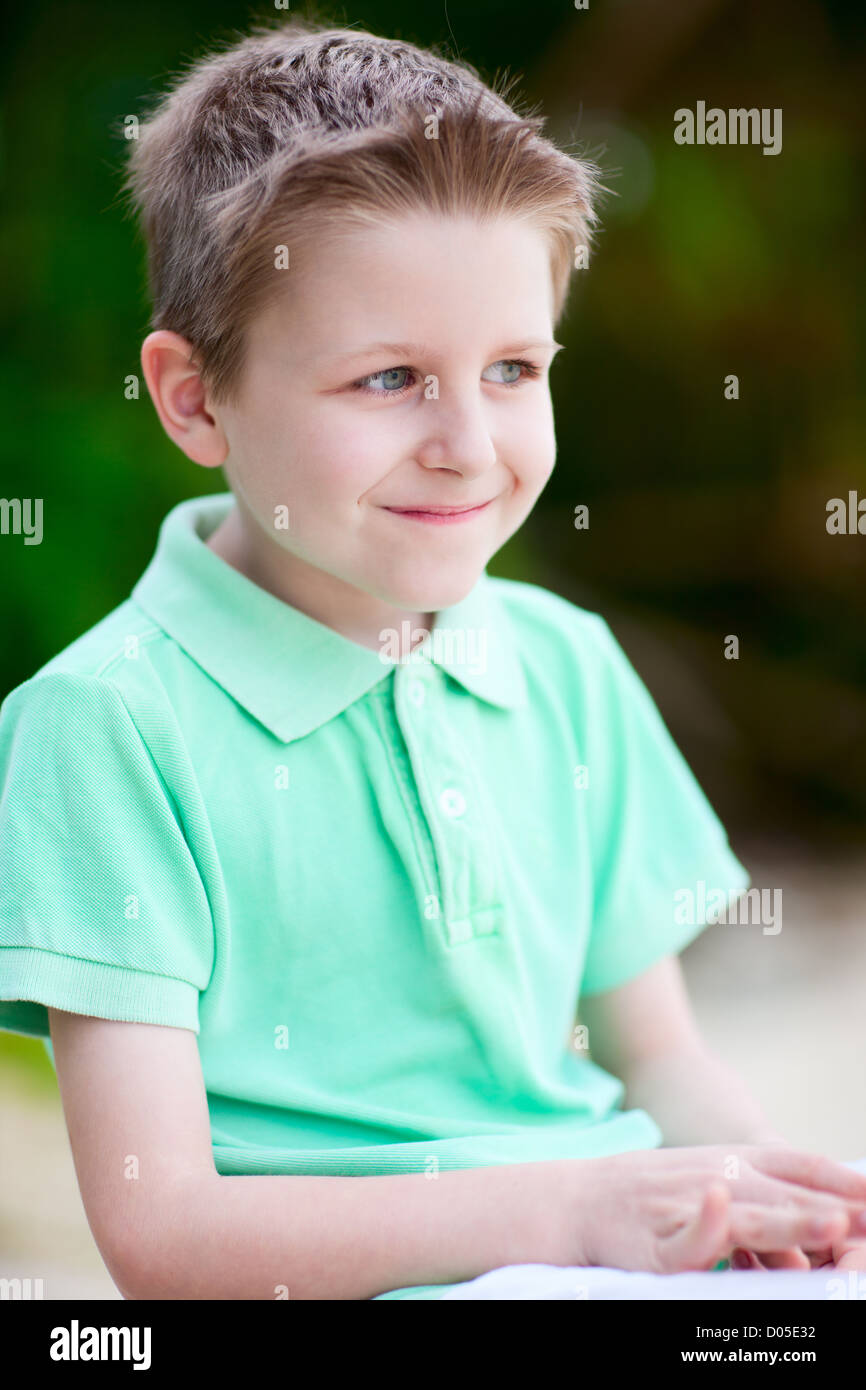 Cute little boy Stock Photo Alamy