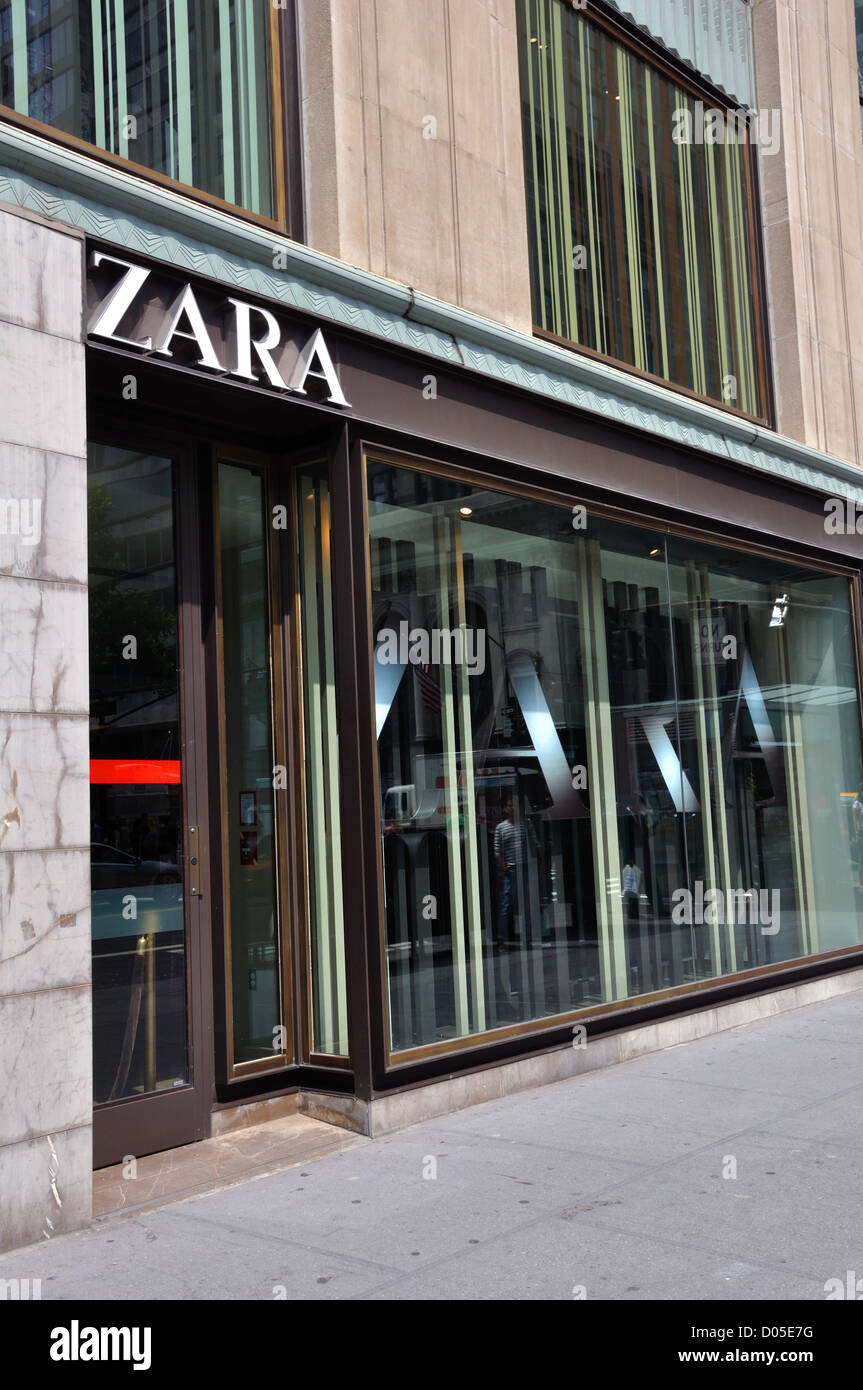 Zara store, New York City, USA Stock 
