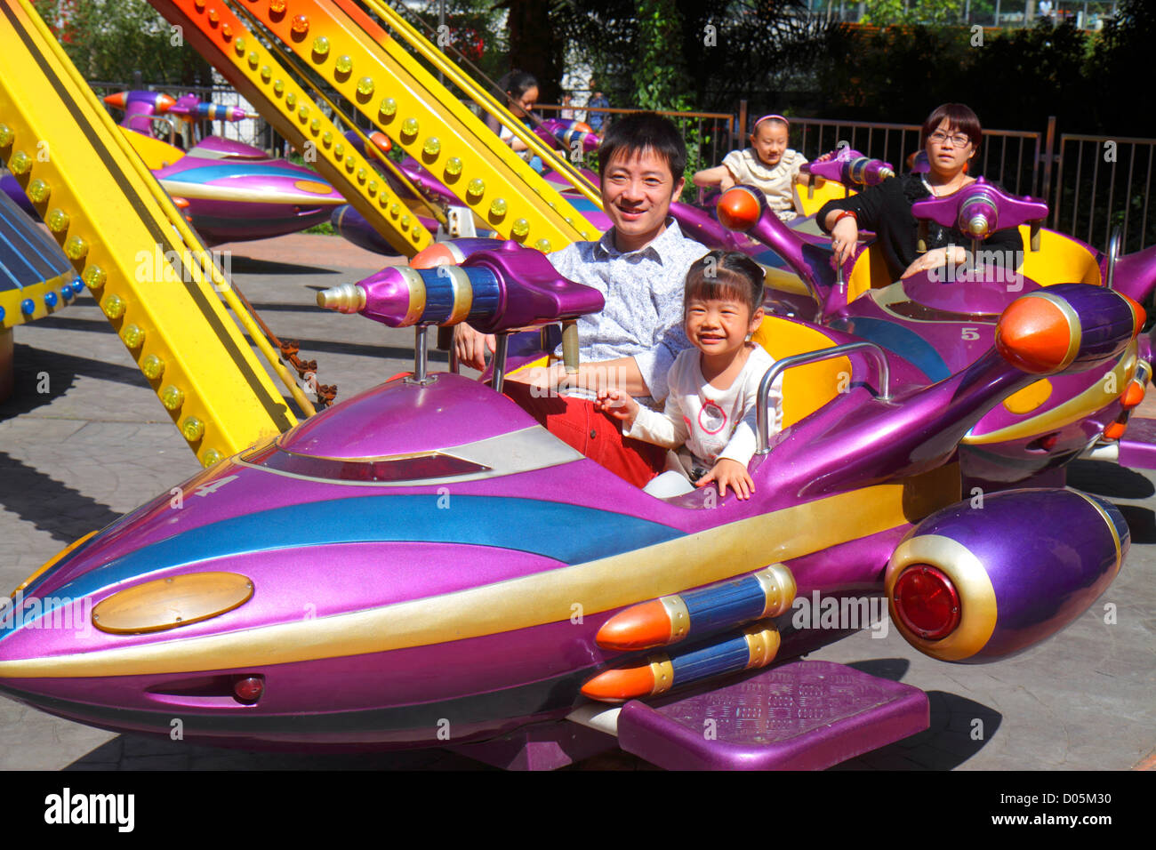Child ride carnival rocket hi-res stock photography and Child ride carnival rocket hi-res stock photography and