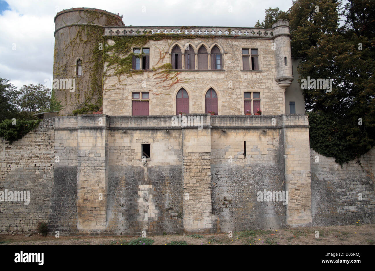 Maillezais (85) - Abbaye St Pierre Vendee Pays de La Loire France Stock Photo